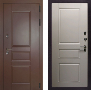 Урал ПП Термо Ral-8017Ясень белый (с терморазрывом) 860х2050 мм