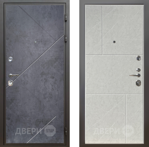 Дверь Шелтер (SHELTER) Комфорт Бетон урбан индиго 9 Гранит лава лайт