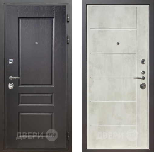 Дверь Шелтер (SHELTER) Комфорт Дуб английский 11 Бетон крем