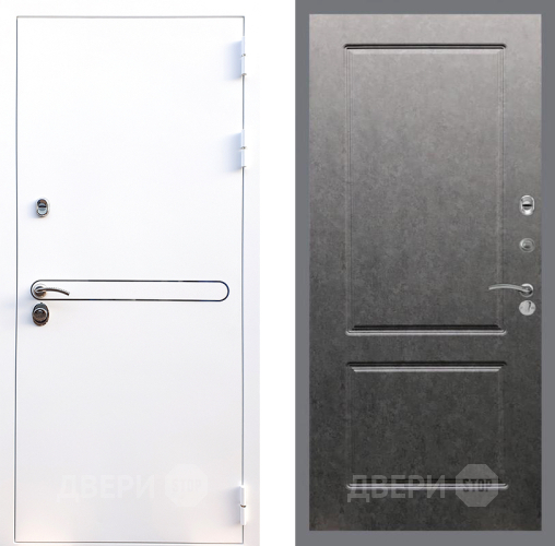 Входная металлическая Дверь Стоп Лайн Вайт ФЛ-117 Штукатурка графит