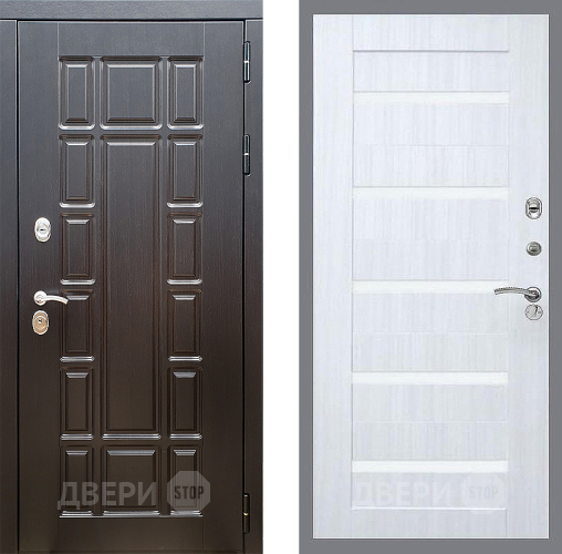 Входная металлическая Дверь Стоп НЬЮ ЙОРК СБ-14 Сандал белый