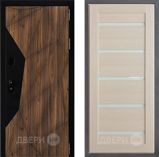 Входная металлическая Дверь Дверной континент ДК-11 ФЛ-47 Лиственница белая