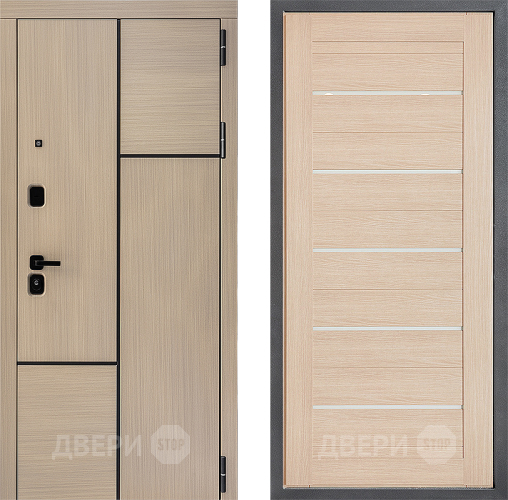 Входная металлическая Дверь Дверной континент ДК-14 ФЛ-46 Капучино