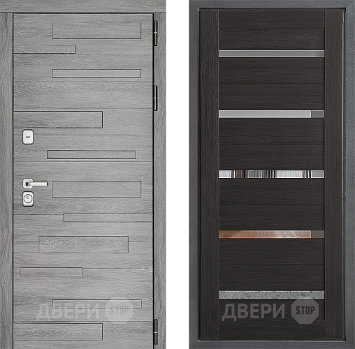 Входная металлическая Дверь Дверной континент ДК-10 ФЛ-47 Венге