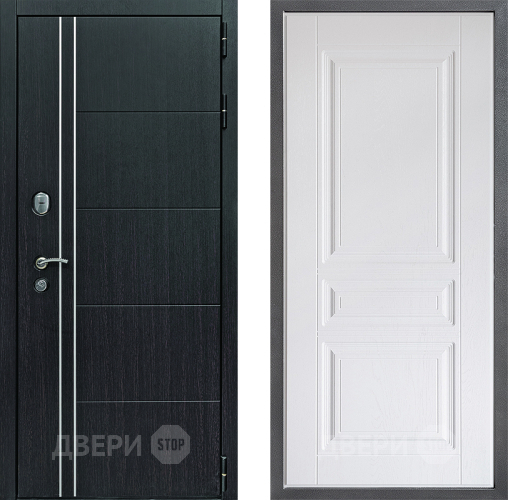 Входная металлическая Дверь Дверной континент Теплолюкс Дизайн ФЛ-243 Альберо Браш серебро