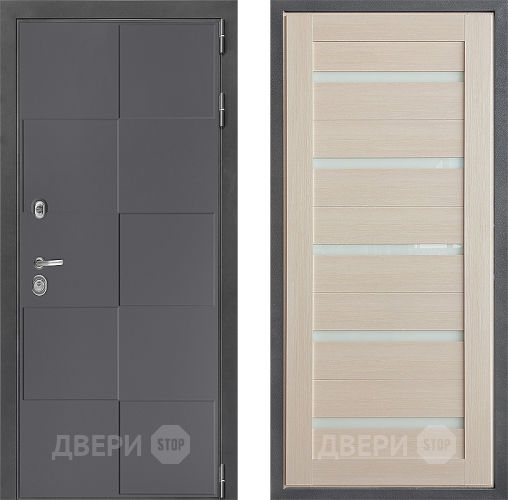 Входная металлическая Дверь Дверной континент ДК-3/606 ФЛ-47 Лиственница белая