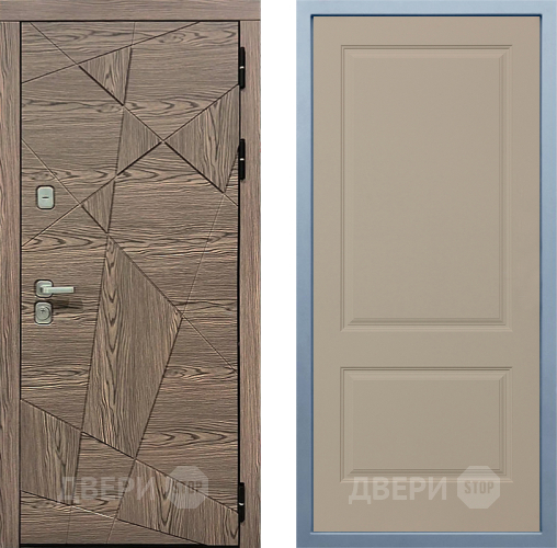 Входная металлическая Дверь Дива МД-97/2 Д-7 Шампань