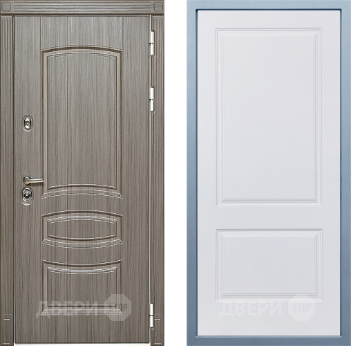 Входная металлическая Дверь Дива МД-42 Д-7 Белый