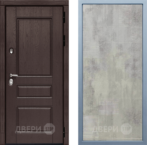 Дверь Дива МД-90 Д-4 Бетон темный