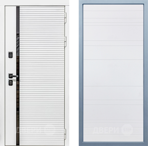 Входная металлическая Дверь Дива МХ-45 Белая STR Д-5 Белый