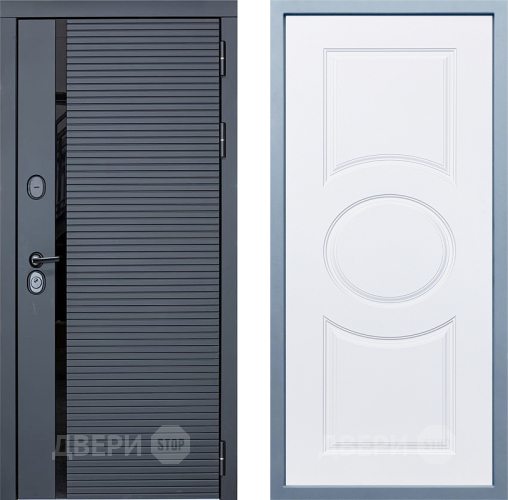 Входная металлическая Дверь Дива МХ-45 STR Д-8 Белый