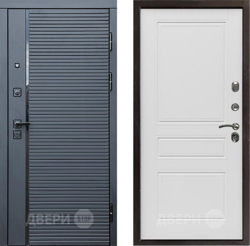 Дверь Престиж Черная Линия Классика Лиственница белая