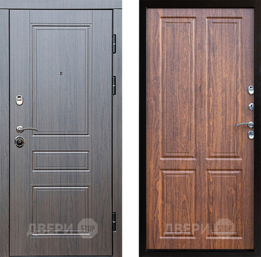 Входная металлическая Дверь Престиж Классика Венге Премиум Орех светлый