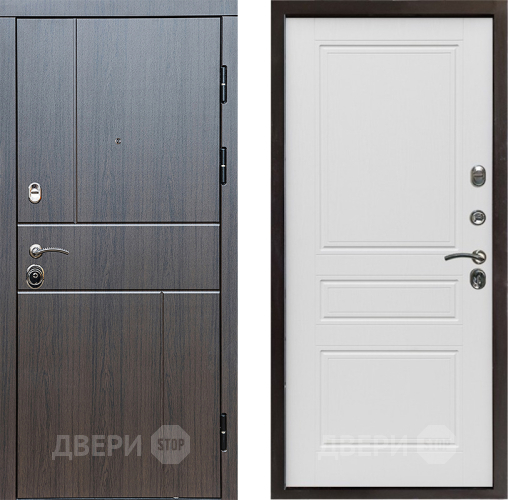 Входная металлическая Дверь Престиж Горизонт Венге Классика Лиственница белая