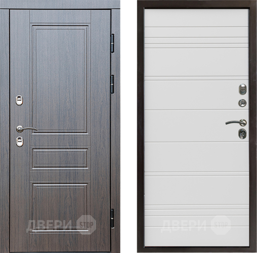 Дверь Престиж TERMO с терморазрывом Классика Line Белый