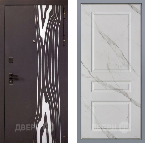 Дверь Заводские двери Леванте Стокгольм Мрамор белый