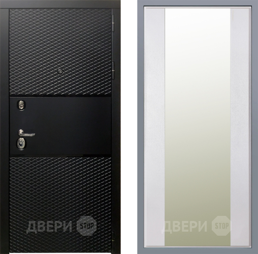 Дверь Заводские двери Тефлон Зеркало Макси Белый шелк