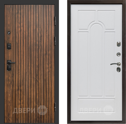 Входная металлическая Дверь Престиж Tvist Арка Белое дерево