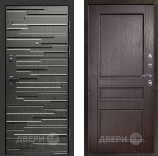Входная металлическая Дверь Престиж Rivera Классика Венге