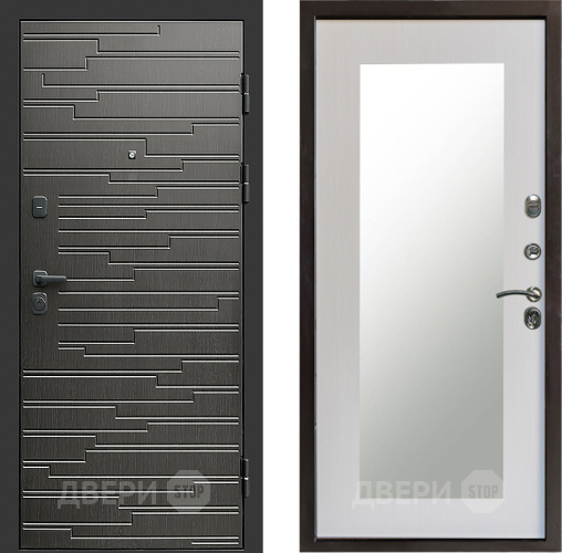 Дверь Престиж Rivera Зеркло Пастораль Лиственница белая