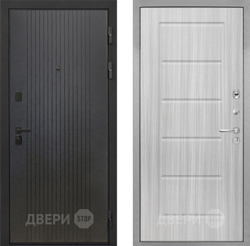 Входная металлическая Дверь Интекрон (INTECRON) Профит Black ФЛ-295 ФЛ-39 Сандал белый