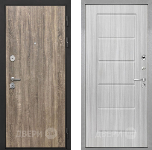 Входная металлическая Дверь Интекрон (INTECRON) Гектор Дуб Турин ФЛ-39 Сандал белый