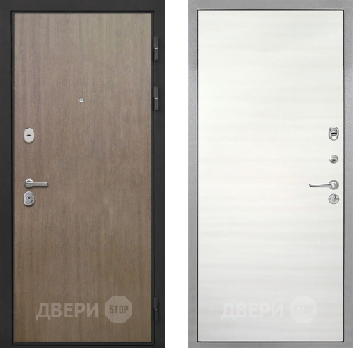 Дверь Интекрон (INTECRON) Гектор Венге Коричневый Гладкая Дуб сильвер поперечный