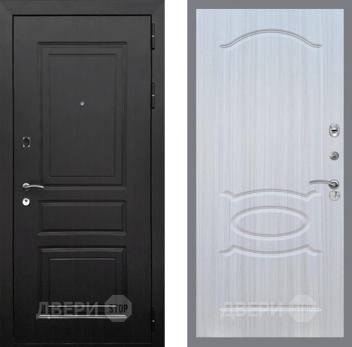 Входная металлическая Дверь Рекс (REX) 6 Венге FL-128 Сандал белый