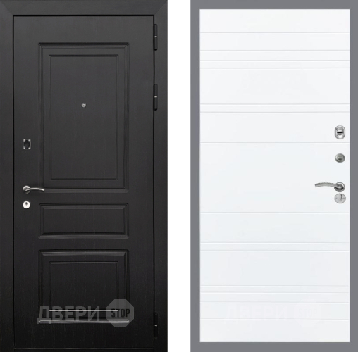 Дверь Рекс (REX) 6 Венге Line Силк Сноу