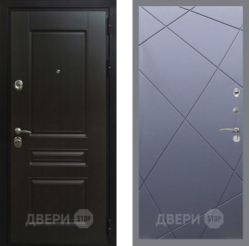 Входная металлическая Дверь Рекс (REX) Премиум-Н FL-291 Силк титан