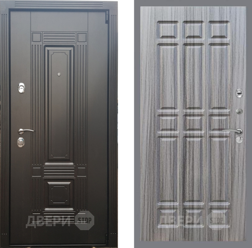 Входная металлическая Дверь Рекс (REX) 9 FL-33 Сандал грей