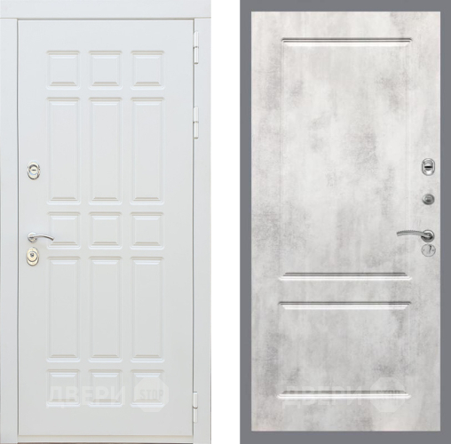 Дверь Рекс (REX) 8 Силк Сноу FL-117 Бетон светлый