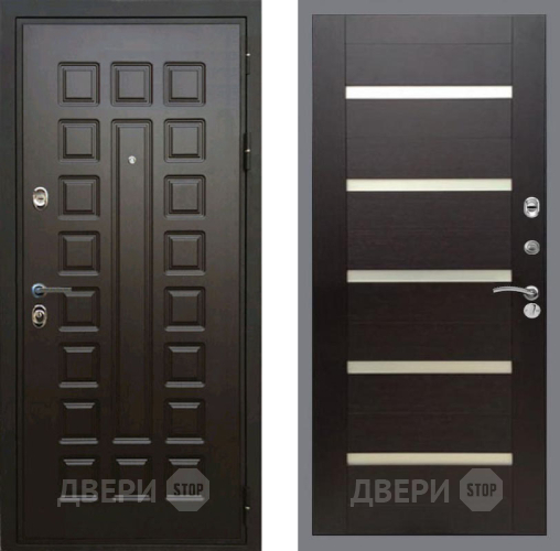 Дверь Рекс (REX) Премиум 3к СБ-14 стекло белое венге поперечный