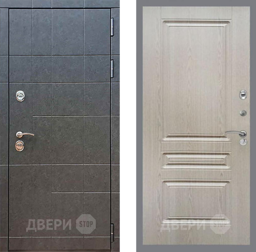 Входная металлическая Дверь Рекс (REX) 21 FL-243 Беленый дуб