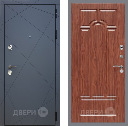 Дверь Рекс (REX) 13 Силк Титан FL-58 орех тисненый