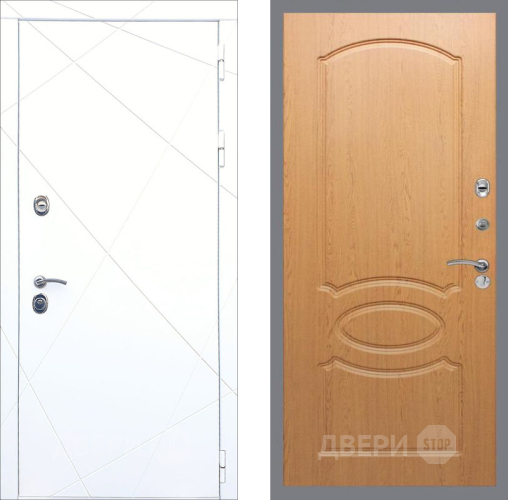 Дверь Рекс (REX) 13 Силк Сноу FL-128 Дуб