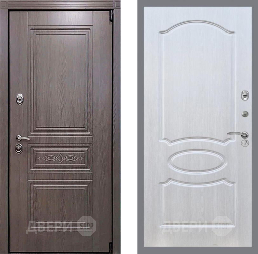 Входная металлическая Дверь Рекс (REX) Премиум-S FL-128 Лиственница беж