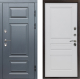 Входная металлическая Дверь Престиж TERMO с терморазрывом Премиум Грэй Классика Белый матовый